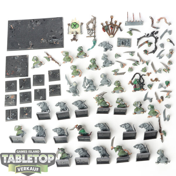 Skaven - 32 Clanrats & Convolut - teilweise gebaut