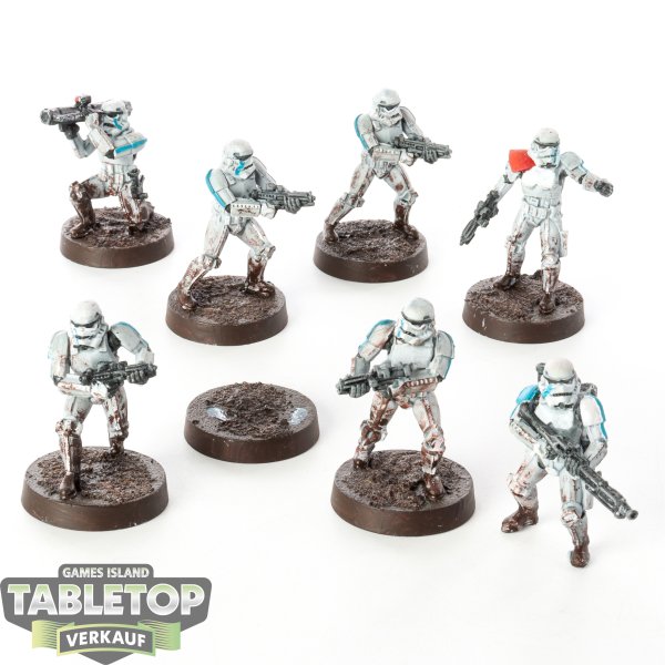 Galaktisches Imperium - 7x Stormtroopers  - bemalt