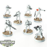 Galaktisches Imperium - 7x Stormtroopers  - bemalt