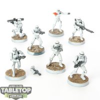 Galaktisches Imperium - 7x Stormtroopers  - bemalt