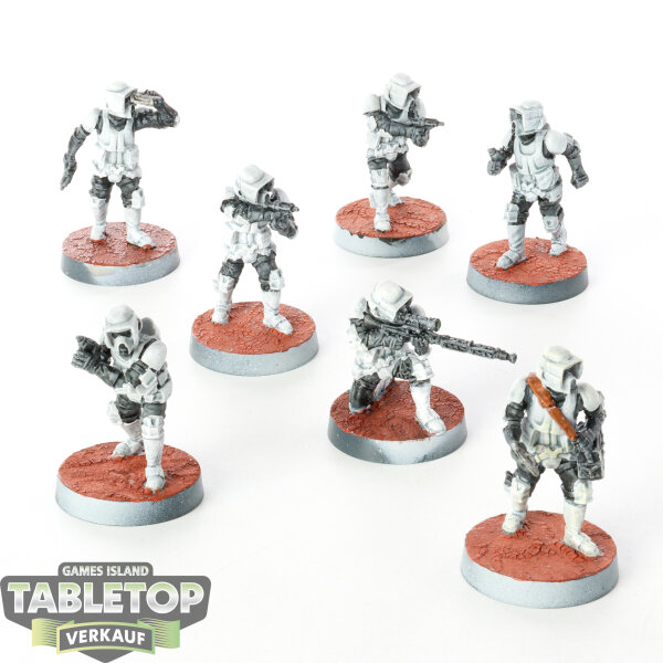 Galaktisches Imperium - 7x Scout Troopers - bemalt