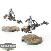 Galaktisches Imperium - 2x 74-Z Speeder Bikes - bemalt