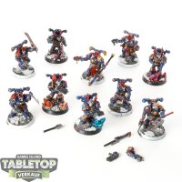 Chaos Space Marines - 10x Chaos Space Marines - bemalt