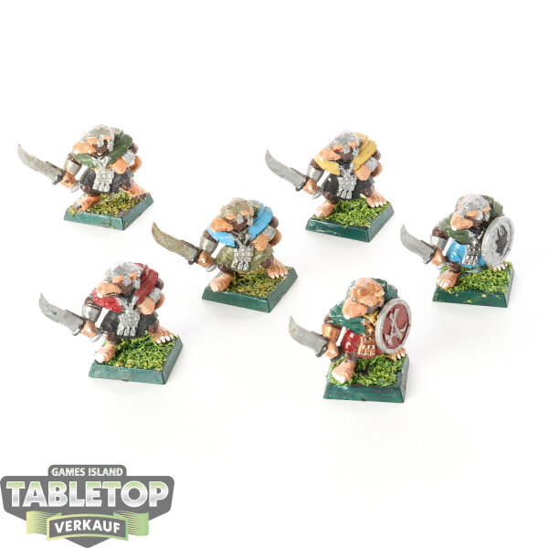 Skaven - 6x Skaven klassisch - bemalt