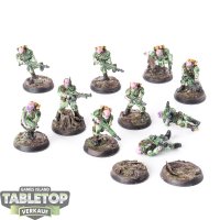 Genestealer Cults - 10 x Cadian Shock Troops - bemalt