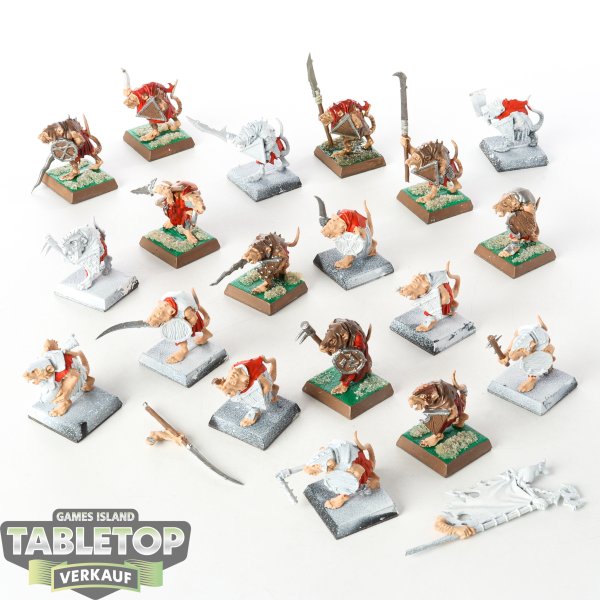 Skaven - 19 Clan Rats klassisch - teilweise bemalt