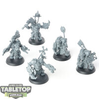 Orks - 5 x Ork Nobz - unbemalt