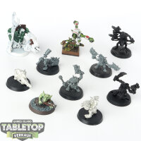 Orks - 11 x Ork Gretchin - teilweise bemalt