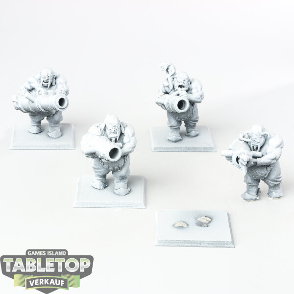Ogor Mawtribes - 4 x Leadbelchers - grundiert