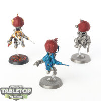 Kharadron Overlords - 3 x Endrinriggers - teilweise bemalt