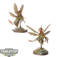 Maggotkin of Nurgle - 2x Plague Drones of Nurgle - bemalt