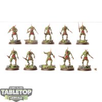 Maggotkin of Nurgle - 10x Plaguebearers of Nurgle - bemalt