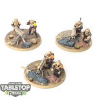 Astra Militarum - 3 x Heavy Weapons Squad klassisch - bemalt