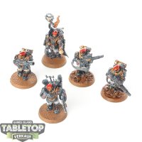 Astra Militarum - 5 x Militarum Tempestus Scions - bemalt