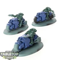 Space Marines - 3 x Outriders - teilweise bemalt