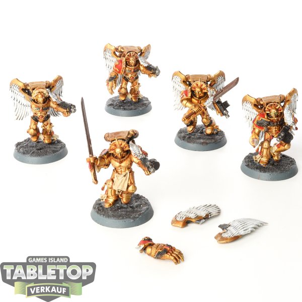 Blood Angels - 3 x Sanguinary Guard klassisch - bemalt