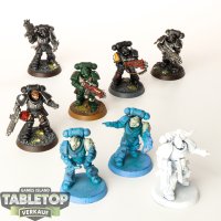 Space Marines - 8 x Intercessors - teilweise bemalt