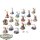 HdR Figuren - Gut - 17x Warriors of the Last Alliance - teilweise bemalt