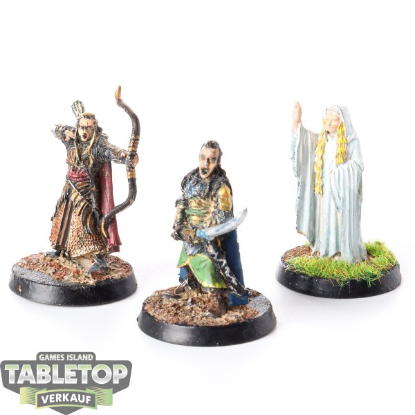 HdR Figuren - Gut - Haldir, Galadriel, Elrond - bemalt