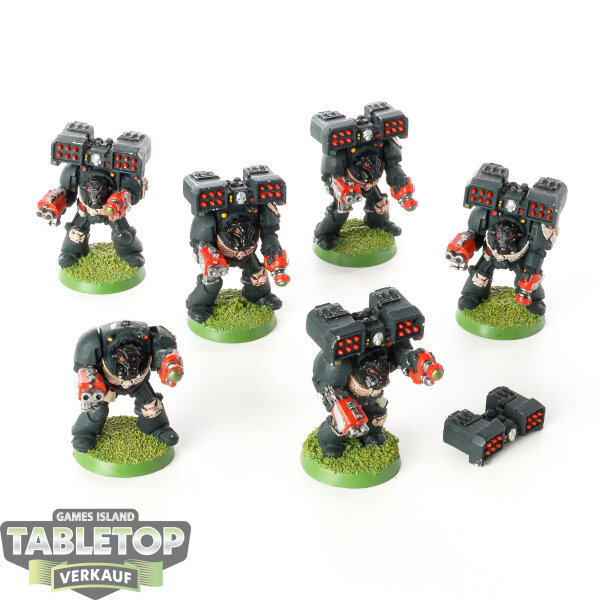 Space Marines - 6 Terminator Squad klassisch - bemalt