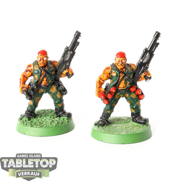 Astra Militarum - 2 Catachan Jungle Fighters - bemalt