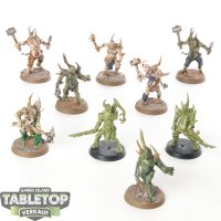 Death Guard - 9x Poxwalkers - teilweise bemalt