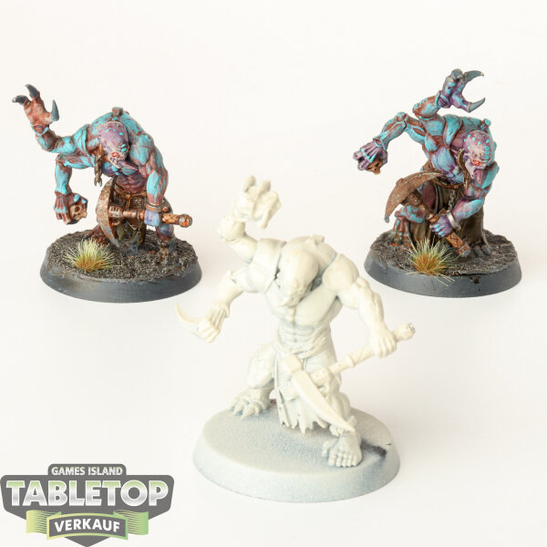 Drukhari - 3 x Aberrants - teilweise bemalt