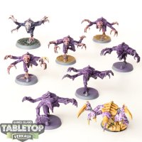 Tyraniden - 8 x Genestealers klassisch - bemalt