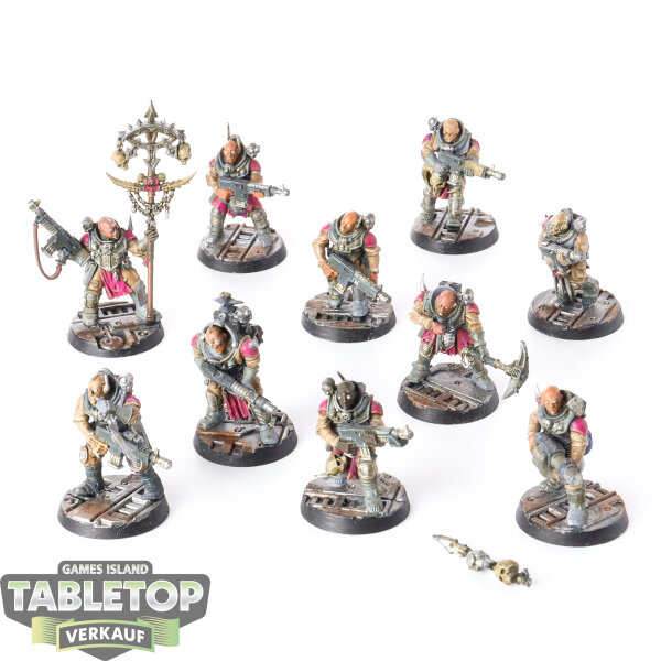 Genestealer Cults - 10x Neophyte Hybrids - bemalt