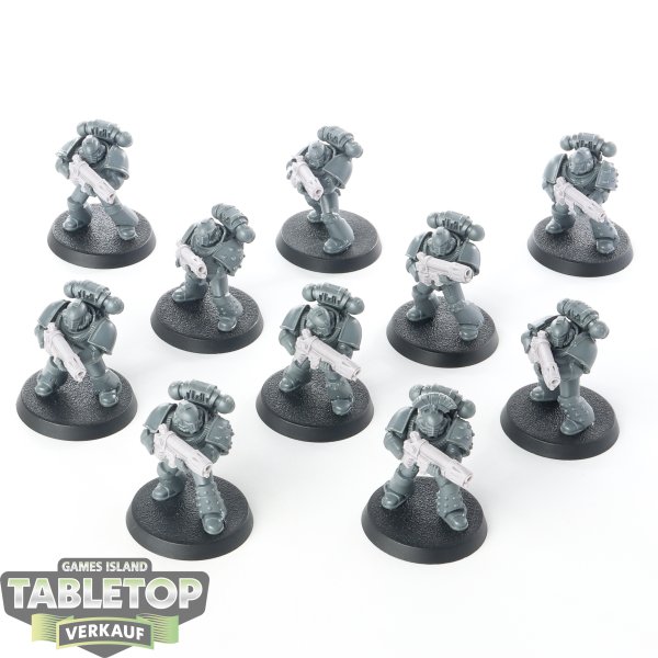 Horus Heresy - 10x MKIV Tactical Squad Legion Plasma Gun Set - unbemalt