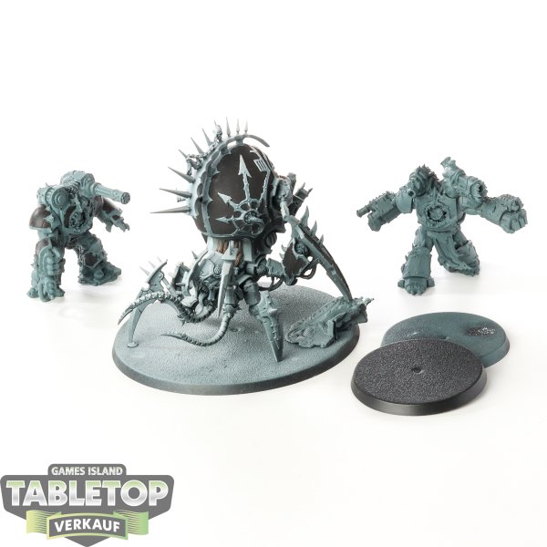 Chaos Space Marines - Warpforged: Venomcrawler and Obliterators - teilweise bemalt