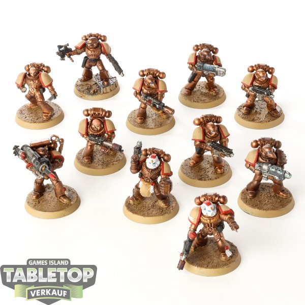 Space Marines - 11 Tactical Marines - bemalt