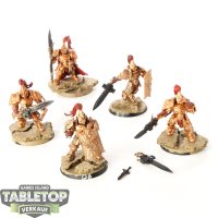 Adeptus Custodes - 5 Custodian Guards - teilweise bemalt