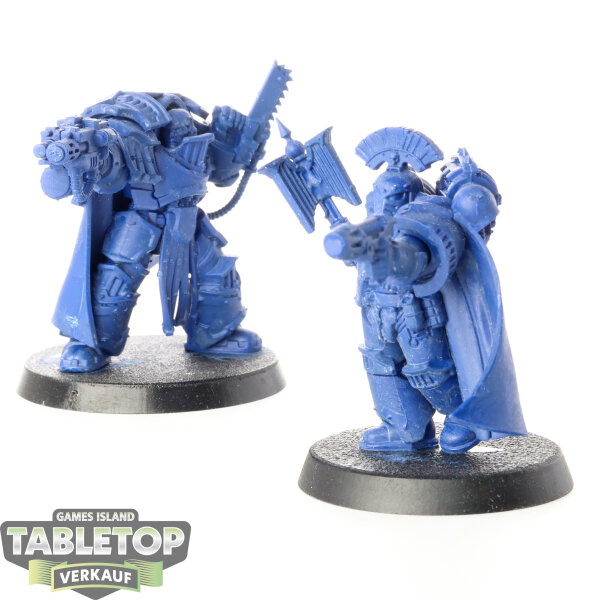 Horus Heresy - 2x Legion Cataphractii Praetor & Chaplain Consul - unbemalt