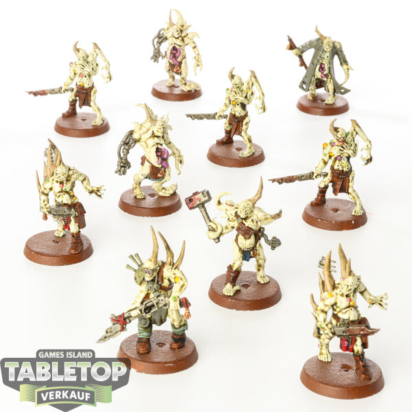 Death Guard - 10x Poxwalkers - bemalt