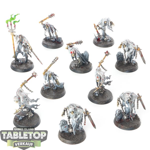 Nighthaunt - 10 x Chainrasp Hordes - bemalt