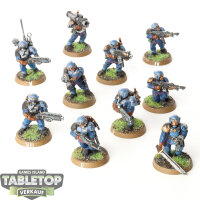 Astra Militarum - 10x Cadian Shock Troops Klassisch - bemalt