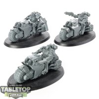 Space Marines - 3x Outriders - unbemalt