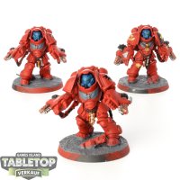 Blood Angels - 3x Primaris Aggressors - bemalt