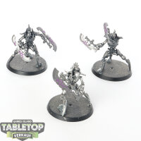 Necrons - 3 Skorpekh Destroyers - teilweise bemalt