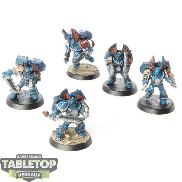 Space Marines - 5x Vanguard Veteran Squad - bemalt