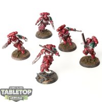 Space Marines - 5x Assault Intercessors - bemalt