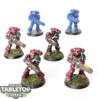 Space Marines - 6X Primaris Hellblasters - teilweise bemalt