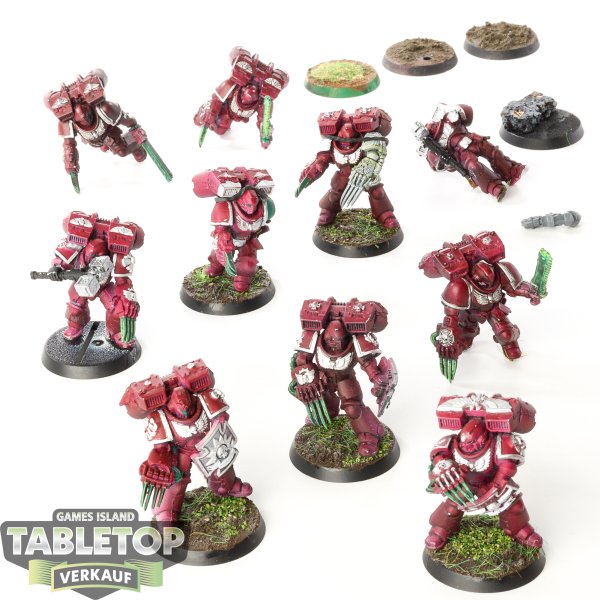 Space Marines - 10x Jump Pack Intercessors / Vanguard Veterans - bemalt