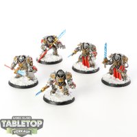 Grey Knights - 5 Terminators - bemalt