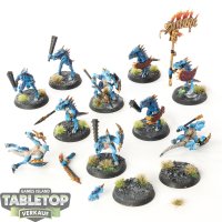 Seraphon - 10 Saurus Krieger - bemalt