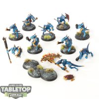 Seraphon - 10 Saurus Krieger - bemalt