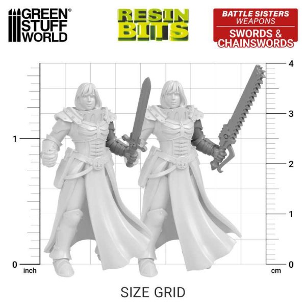 Green Stuff World - DakkaDakka - Battle Sisters of Repentance weapons - Swords