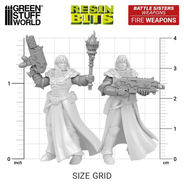 Green Stuff World - DakkaDakka - Battle Sisters of Repentance weapons - Fire Weapons