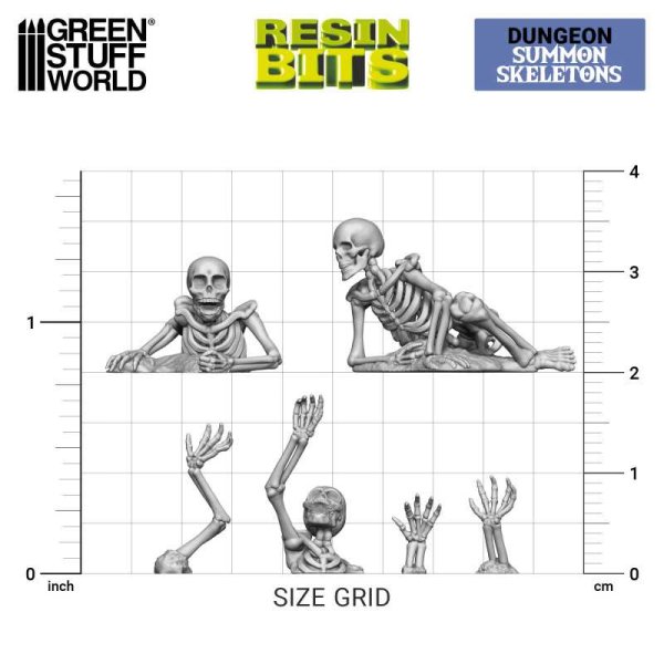 Green Stuff World - 3D printed set - Summon Skeletons 1:48